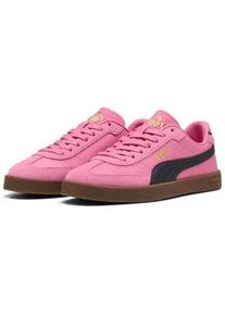 Sneaker Puma "CLUB II ERA JR", Damen, Gr. 38,5, blau (posie pink, new navy), Leder, unifarben, Schuhe Sneaker, mit Wildleder-Overlays, mit SOFTFOAM+ Einlegesohle
