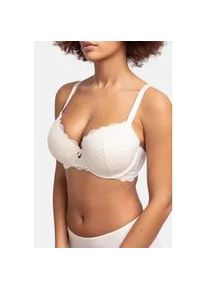 B&uuml;gel-BH Dorina "Celine", Damen, Gr. 90, Cup E, beige (ivory), Obermaterial: 80% Polyamid, 20% Elasthan, unifarben, BHs B&uuml;gel-BH, Mikrofaser-R&uuml;ckenfl&uuml;gel mit Power-Mesh, Curve