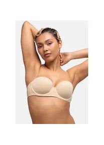Balconette-BH Dorina "Michelle", Damen, Gr. 80, Cup C, beige, Obermaterial: 64% Polyamid, 26% Polyester, 10% Elasthan, unifarben, bequem, BHs Balconette-BH, mit vorgeformten Cups, abnehmbare Tr&auml;ger