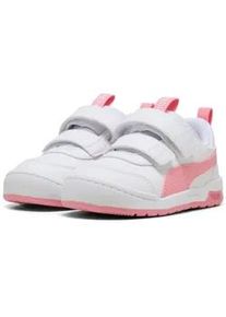 Sneaker Puma "MULTIFLEX 2 SL V INF", Damen, Gr. 27, wei&szlig; (Puma wei&szlig;, pinkscape), Synthetik, Schuhe Sneaker, mit kinderfreundlichem Klettverschluss, weiches Textil-Innenmaterial