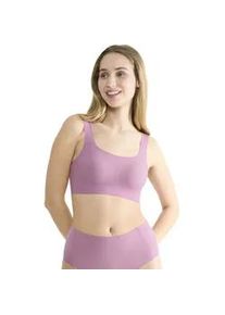 Bustier Sloggi "ZERO Feel 2.0 Top", Damen, Gr. L, N-Gr, lila, Single Jersey, Obermaterial: 76% Polyamid, 24% Elasthan, BHs Bustier, nahtlos und unsichtbar