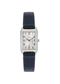 Quarzuhr Jacques Lemans "Torino", blau, Armbanduhren, Damen, Quarzuhr, Armbanduhr, Damenuhr, Lederarmband, analog, Tag