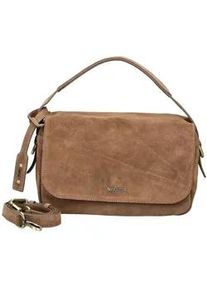 Henkeltasche Nero Giardini "Nero Giardini Taschen Veloursleder", Damen, Gr. onesize, braun, Veloursleder, Taschen