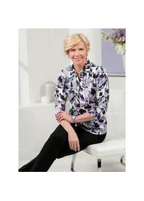 Classic Dog Poloshirt CLASSIC "Poloshirt", Damen, Gr. 54, grau (lavendel, steingrau, bedruckt), 100% Baumwolle, gemustert, mehrfarbig, Shirts