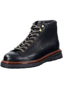 Schn&uuml;rstiefelette Gant "Gant Stiefelette Leder", Herren, Gr. 44, schwarz, Leder, Schuhe Schn&uuml;rstiefelette