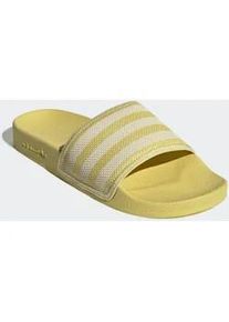 Badesandale Adidas ORIGINALS "ADILETTE", Herren, Gr. 40,5, gelb (powder gelb, crystal wei&szlig;, powder gelb), Textil, Schuhe, Badelatschen