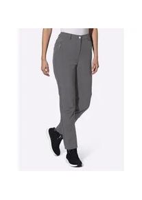 Softshellhose Casual Looks, Damen, Gr. 38, Normalgr&ouml;&szlig;en, grau (anthrazit), 94% Polyester, 6% Elasthan, unifarben, Hosen Softshellhose