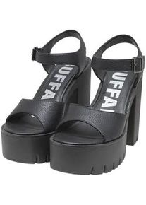 High-Heel-Pumps Buffalo "Buffalo Buffalo Jalila - Platform Sandal - IMI Leather", Damen, Gr. 41, schwarz, Kunstfaser, unifarben, Schuhe