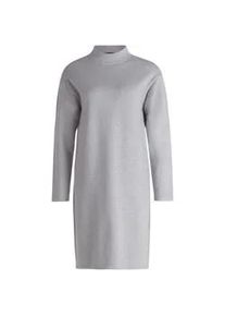 Strickkleid Betty Barclay "Damen mit Stehkragen", Damen, Gr. 48, Normalgr&ouml;&szlig;en, grau (light silber melange), Strick, Obermaterial: 55% Viskose, 30% Polyester, 15% Polyamid, figurumspielend lang, Kleider Strickkleid