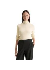 Marc O'Polo Stehkragenpullover MARC O'POLO "aus Organic Cotton", Damen, Gr. S, chalky sand, Obermaterial: 100% Baumwolle, unifarben, Pullover Stehkragenpullover