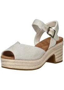 Toms Shoes Peeptoepumps TOMS "TOMS Pumps Textil", Damen, Gr. 39, beige (natural), Textil, Schuhe