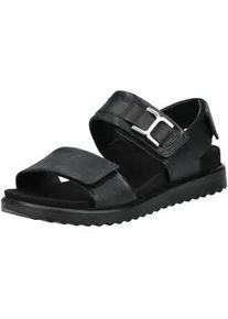 Riemchensandale Legero "Legero Sandalen Nappaleder", Damen, Gr. 38, schwarz, Nappaleder, Schuhe Riemchensandale