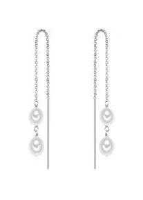 Paar Ohrh&auml;nger Valero Pearls "Set: VP739", silber, Ohrringe, Damen, 5,5, Silber 925 (Sterlingsilber), aus S&uuml;&szlig;wasser-Zuchtperlen