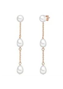 Paar Ohrh&auml;nger Valero Pearls "Set: VP751", rosa (ros&eacute;gold), Ohrringe, Damen, 58,2, Silber 925 (Sterlingsilber), aus S&uuml;&szlig;wasser-Zuchtperlen
