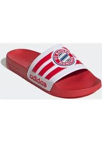 Badesandale Adidas SPORTSWEAR "ADILETTE SHOWER FC BAYERN M&Uuml;NCHEN SLIDES", Herren, Gr. 50, wei&szlig; (supplier colour, supplier colour, ftwr wei&szlig;), Synthetik, Schuhe, Badelatschen, FC Bayern M&uuml;nchen