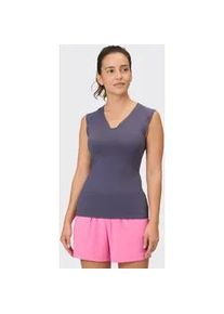 T-Shirt Venice Beach "T-SHIRT ELEAM", Damen, Gr. XXL (46), blau mussel, Obermaterial: 91% Polyamid, 9% Elasthan, Rundhals, Shirts T-Shirt, sportlicher Stil, leichtes und elastisches Material