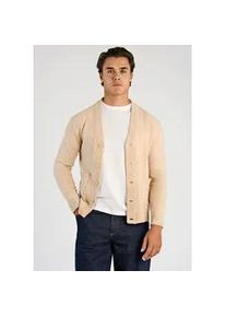 Strickjacke LINDBERGH "Cardigan Comfort Fit", Herren, Gr. L, lt sand mel, Obermaterial: 80% Wolle, 20% Nylon, unifarben, Strickjacken Strickjacke