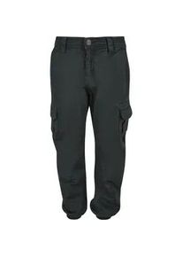 Stoffhose Urban Classics "Urban Classics Herren Boys Cargo Jogging Pants", M&auml;dchen, Gr. 146/152, Normalgr&ouml;&szlig;en, bottlegr&uuml;n, 100% Baumwolle, unifarben, normal, Hosen Stoffhose