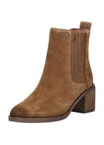 Stiefelette Clarks "Clarks Stiefelette Veloursleder/Textil", Damen, Gr. 40, hellbraun, Textil, Veloursleder, Schuhe Stiefelette