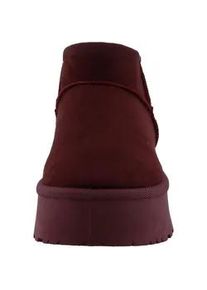 Stiefel Tom Tailor "Tom Tailor Short Boots", Damen, Gr. 41, bordeaux, Polyester, unifarben, Schuhe Stiefel