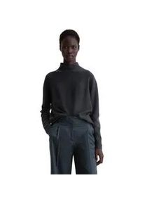 Marc O'Polo Strickpullover MARC O'POLO "aus softer Bio-Baumwolle", Damen, Gr. XXS, deep night blau, Obermaterial: 100% Baumwolle, unifarben, Pullover Strickpullover