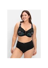 B&uuml;gel-BH sheego, Damen, Gr. 90, Cup B, schwarz (schwarz bedruckt), 82% Polyamid, 18% Elasthan, BHs B&uuml;gel-BH