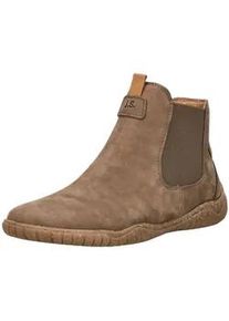 Ankleboots Josef Seibel "Josef Seibel Stiefelette Veloursleder", Damen, Gr. 39, taupe, Veloursleder, Schuhe Ankleboots