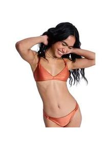 Triangel-Bikini-Top Roxy "Beachside Bohemia", Damen, Gr. M, Cup B, ginger spice, Obermaterial: 84% Nylon, 16% Elasthan;, Bikini-Oberteile