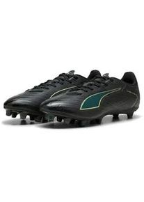 Fu&szlig;ballschuh Puma "ULTRA 6 PLAY FG/AG", Herren, Gr. 42, Puma schwarz, fizzy light, gr&uuml;n terrain, Synthetik, Schuhe Fu&szlig;ballschuh, f&uuml;r Rasenpl&auml;tze und Kunstrasen, mit SPEEDSYSTEM-Laufsohle