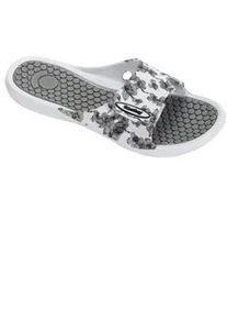 Badepantolette Fashy, Damen, Gr. 40, wei&szlig;, bedruckt, Schuhe