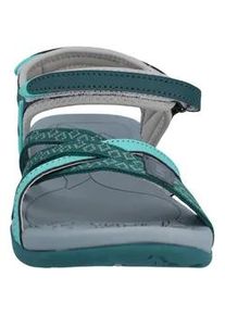 Sandale HI-TEC "Hi-Tec Sandalen Savanna II", Damen, Gr. 37, Normalschaft, dk moos, wasserwelle, Polyester + Polyurethanband + Multi-Elastan, Schuhe Sandale