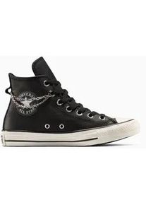 Sneaker Converse "CHUCK TAYLOR ALL STAR", Damen, Gr. 36, schwarz, silber, egret, Leder, Schuhe Sneaker