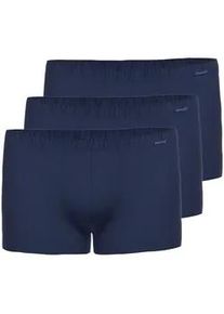 Retro Boxer Ammann "3er Pack Retro Short Day Modern / Cotton & More", Herren, Gr. 8, blau (nightblau), Satin, Obermaterial: 57% Modal CMD. 35% Baumwolle CO. 8% Elasthan EL., Unterhosen