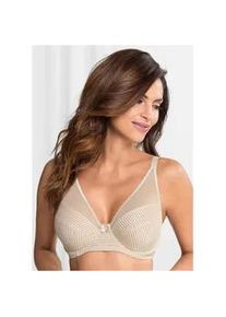 Minimizer-BH bonprix, Damen, Gr. 90, Cup C, beige (kreidebeige), Obermaterial: 92% Polyamid, 8% Elasthan. Futter: 92% Polyamid, 8% Elasthan, BHs Minimizer-BH, Minimizer-Effekt, aus Polyamid und Elasthan, klassischer Stil
