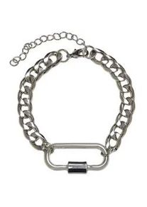 Bettelarmband Urban Classics "Urban Classics Unisex Fastener Bracelet" Gr. L, silber, Armb&auml;nder, Damen, L/XL, Bettelarmband