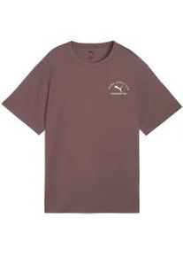 T-Shirt Puma "CLASS RELAXED TEE", Damen, Gr. L, raisin, Jersey, Obermaterial: 100% Baumwolle, unifarben, relaxed fit normal, Rundhals, Shirts T-Shirt, Kurzarm, ohne Verschluss, Rundhalsausschnitt