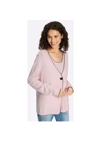 Strickpullover Heine "Twinset", Damen, Gr. 46, hellros&eacute;, meliert, 50% Viskose, 28% Polyester, 22% Polyamid, meliert, unifarben, Pullover Strickpullover