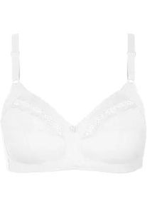 Soft-BH LISCA "Soft BH Manja", Damen, Gr. 75, Cup D, wei&szlig;, Spitze, Obermaterial: 100% Baumwolle CO., BHs Soft-BH