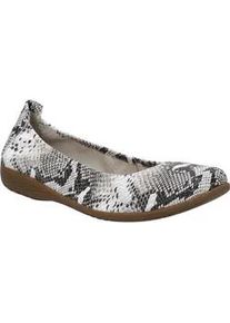 Ballerina Josef Seibel "Fenja 01, weiss-schwarz", Damen, Gr. 43, wei&szlig; (wei&szlig;, schwarz), Obermaterial: 100% Rindsleder Leather cow., Schuhe Ballerina