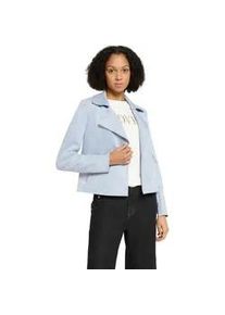 Jackenblazer Cartoon "Damen mit offenem Saum", Damen, Gr. 42, blau blizzard, Obermaterial: 90% Polyester, 10% Elasthan, sehr schmal normal, Blazer
