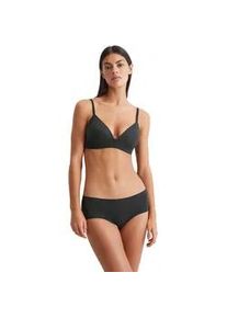 Marc O'Polo B&uuml;gelloser BH MARC O'POLO "Second Skin", Damen, Gr. 70, Cup C, schwarz, Obermaterial: 64% Polyester, 27% Polyamid, 9% Elasthan, unifarben, Basic, bequem, BHs, mit tiefem V-Ausschnitt