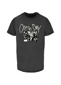 T-Shirt Merchcode "Merchcode Green Day Collage Acid Tee", Damen, Gr. L, schwarz, 100% Baumwolle, bedruckt, normal, Rundhals, Shirts T-Shirt