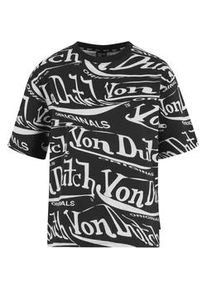 T-Shirt Von Dutch "Von Dutch AKIRA SHIRTS", Damen, Gr. M, schwarz, 100% Baumwolle, bedruckt, normal, Rundhals, Shirts T-Shirt