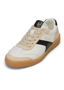 Marc O'Polo Sneaker MARC O'POLO "aus edlem Rindleder", Damen, Gr. 40, wei&szlig;, schwarz, Obermaterial: 89% Leder (Rind), 11% Polyurethan, unifarben, Schuhe Sneaker