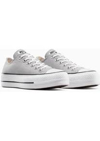 Sneaker Converse "CHUCK TAYLOR ALL STAR LIFT PLATFORM", Damen, Gr. 37,5, grau area, wei&szlig;, schwarz, Textil, Schuhe Sneaker