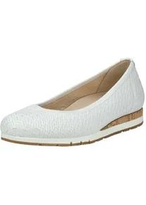 Ballerina Gabor COMFORT "Gabor Comfort Ballerinas Glattleder", Damen, Gr. 42, wei&szlig;, Glattleder, Schuhe Ballerina