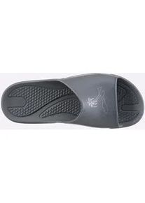 Badeschuh Fashy, Herren, Gr. 42, hellgrau, bedruckt, Gummi, Basic, Schuhe Badeschuh