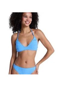 Triangel-Bikini-Top Roxy "Paradise Wave", Damen, Gr. S, Cup B, silber lake blau make a splash, Obermaterial: 92% Microfaser, 8% Elasthan;, Bikini-Oberteile