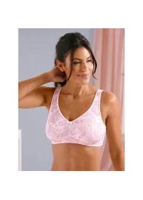 w&auml;schepur B&uuml;gelloser BH W&Auml;SCHEPUR, Damen, Gr. 90, Cup A, hellros&eacute;, bedruckt, 82% Polyamid, 18% Elasthan, BHs