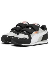 Sneaker Puma "CABANA RACER SL 20 V INF", Kinder, Gr. 27, ash gray, Puma wei&szlig;, Puma schwarz, Synthetik, Schuhe Sneaker, mit sportlichem Retro-Stil, mit Gummilaufsohle, mit Klettverschluss